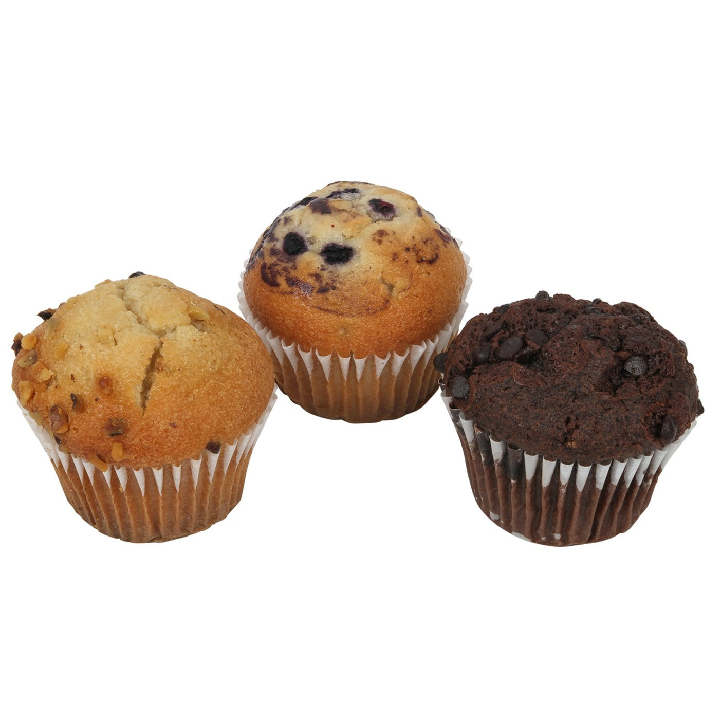 ASSORTED MUFFINS (CHOCOLATE CHIP, BANANA NUT, WILD BLUEBERRY)